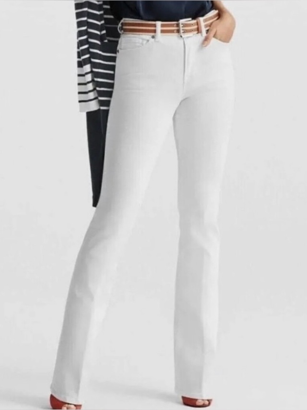 Cabi 5th Avenue Jeans, classic straight, stretch, like new white